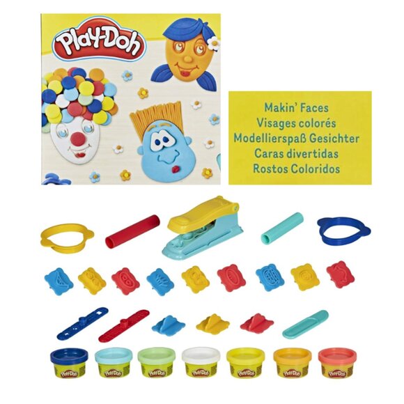 Play-Doh Makin' Faces Create It Kit, 7 Non-Toxic Colors, 20 Pieces - Picture 1 of 3